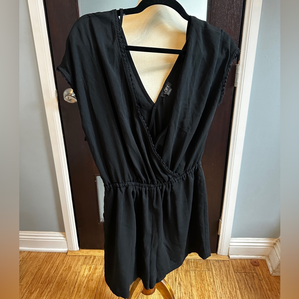 Loft black breezy romper/coverup. Size small.